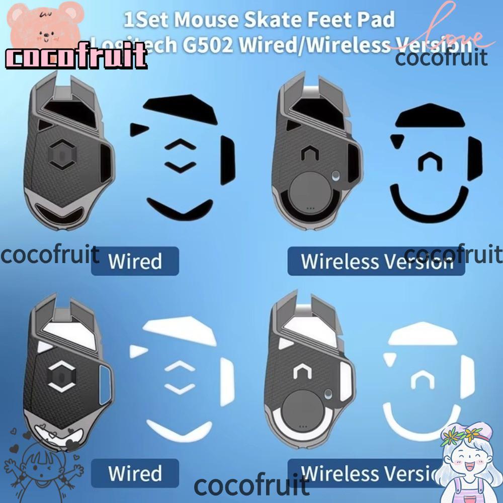 COCOFRUIT Mouse Skate Feet Pad, PTFE Curve Edge Mouse Feet Pads Replacement, Wear-Resistant Non-Slip