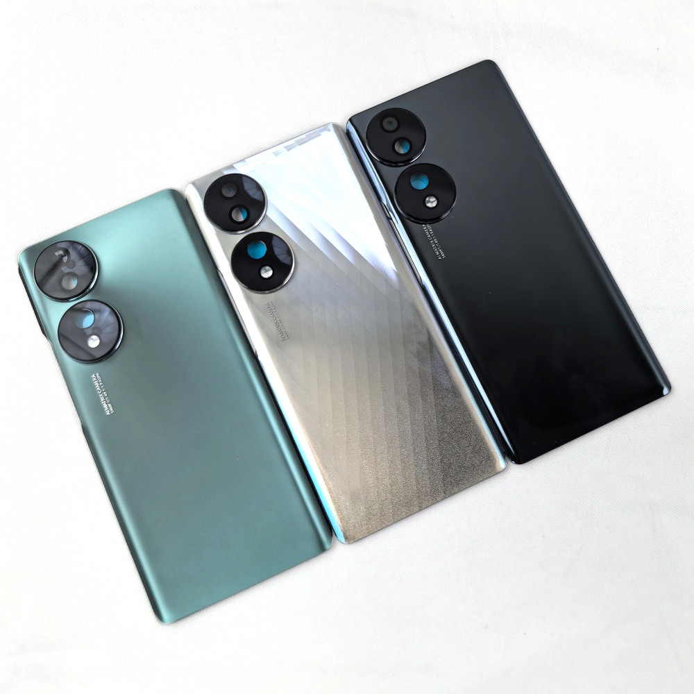 ฝาหลังสําหรับ Honor 70 (FNE-AN00 FNE-NX9) ฝาครอบแบตเตอรี่กระจกด้านหลังประตูพร้อมอะไหล่ซ่อมเลนส์กล้อง