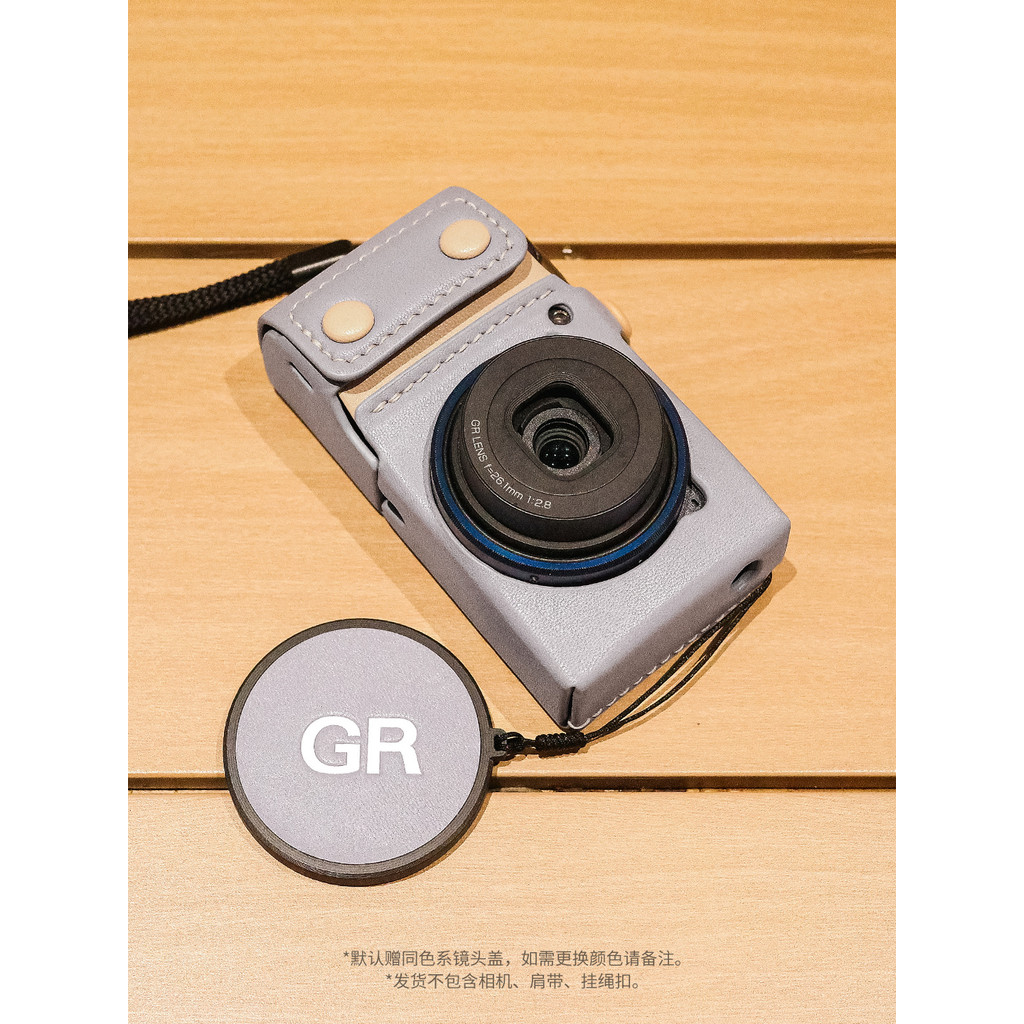เคสกล้อง Ricoh หนังแท้ทํามือปลาโง่เหมาะสําหรับฐานกล้องการ์ด Ricoh GR3/GR3X/HDF