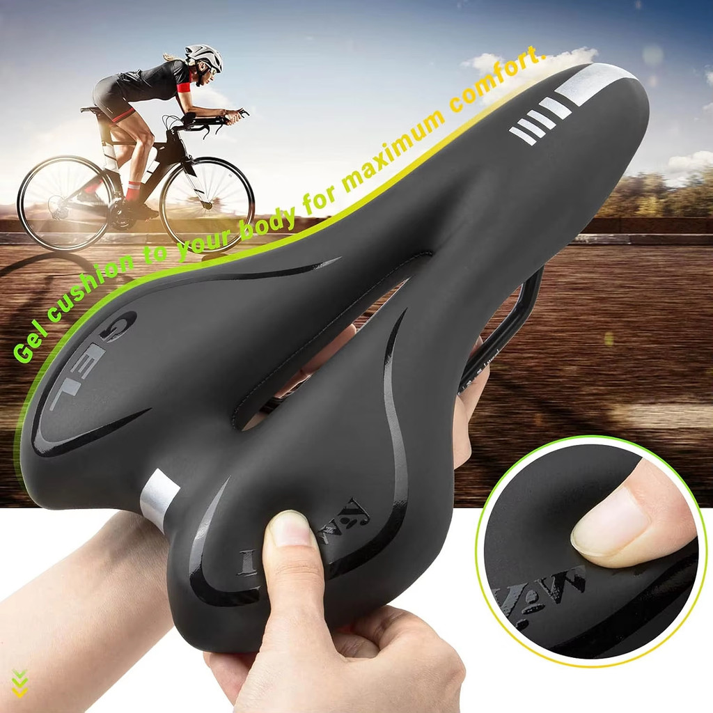 อานจักรยาน เบาะเสียบจักรยานเสือภูเขา อานจักรยานเสือหมอบMTB Road Bicycle Seat น้ำหนักเบา ระบายอากาศ