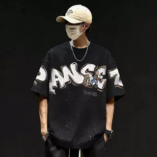 Basi💥เสื้อแฟชั่น เสื้อยืด oversize ผ้าฝ้าย100% ไม่ต้องรีดผ้า สวมใส่สบาย ผ้านิ่ม ลาย "PANSEZ"