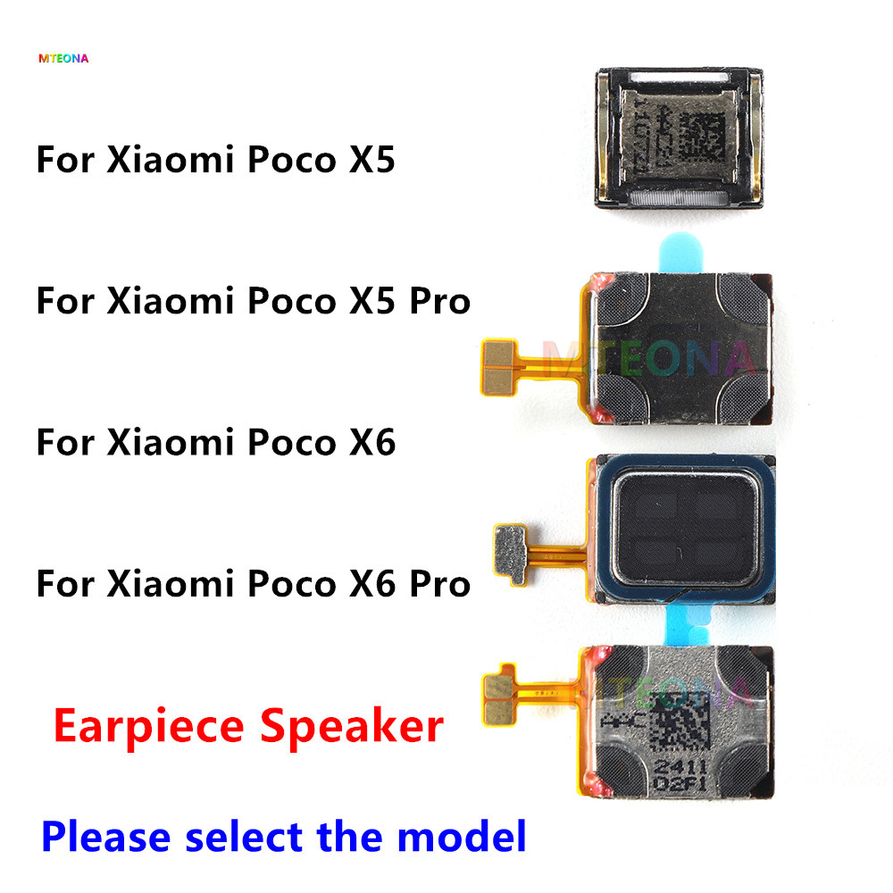 เปลี่ยนหูฟังหูฟังหูฟังลําโพงหูด้านบนสาย Flex สําหรับ Xiaomi Poco X5 Pro X6 x7 Pro โทรศัพท์ Buzzer Ri