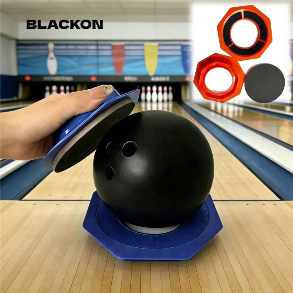 BLACKON Bowling Ball Siding Pad Holder, 2-in-1 Hexagon Bowling Ball Holder, Professional พร้อมกระดาษ
