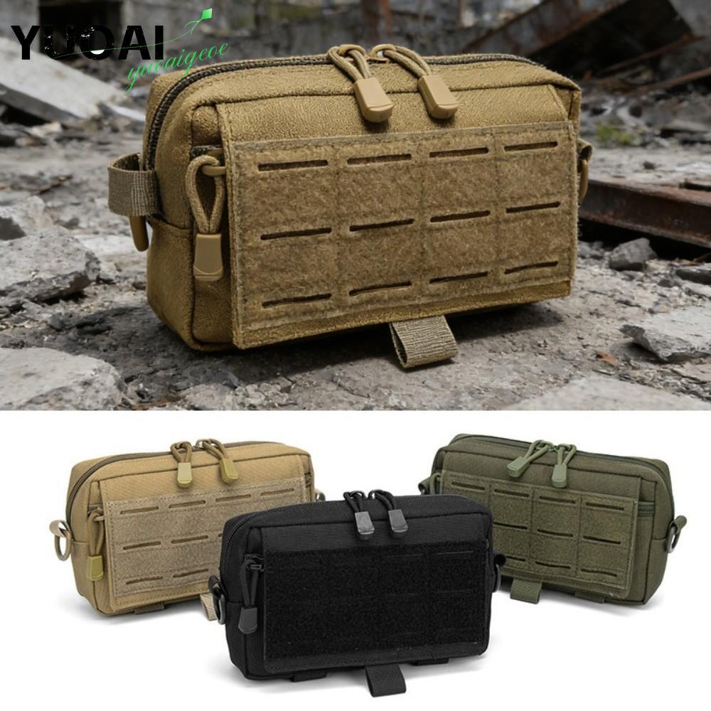 YUOAI EDC Utility Bag,ฟังก์ชั่นแขวนกลางแจ้งยูทิลิตี้กระเป๋าเครื่องมือ,Crossbody Zipperedกระเป๋าฉุกเฉินเข็มขัดชุดเครื่องมือกีฬา