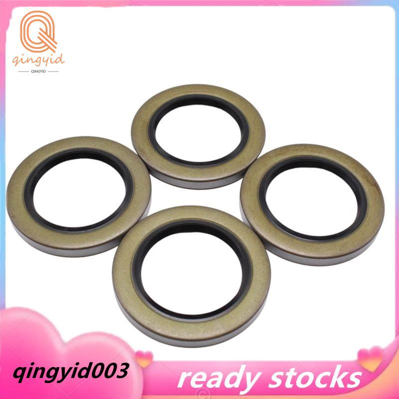 4 ชิ้น Trailer Hub จาระบีซีลชุด 2.25 X 3.371 -22029 สําหรับมากที่สุด 5200lbs-7000lbs EZ Lube และปกติ