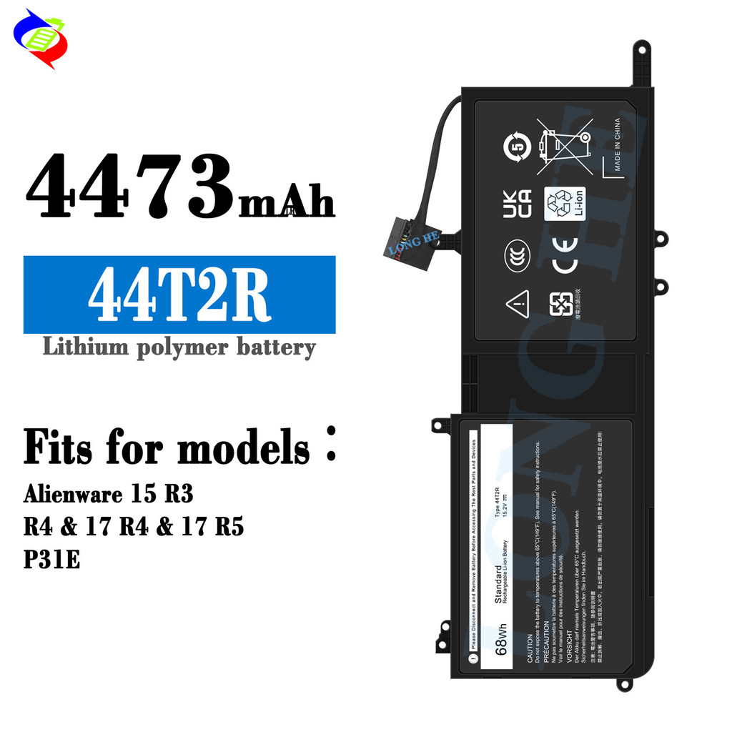 เหมาะสำหรับแบตเตอรี่แล็ปท็อป Dell 44T2R Alienware 15 R3 R4 17 R4 17 R5 P31E