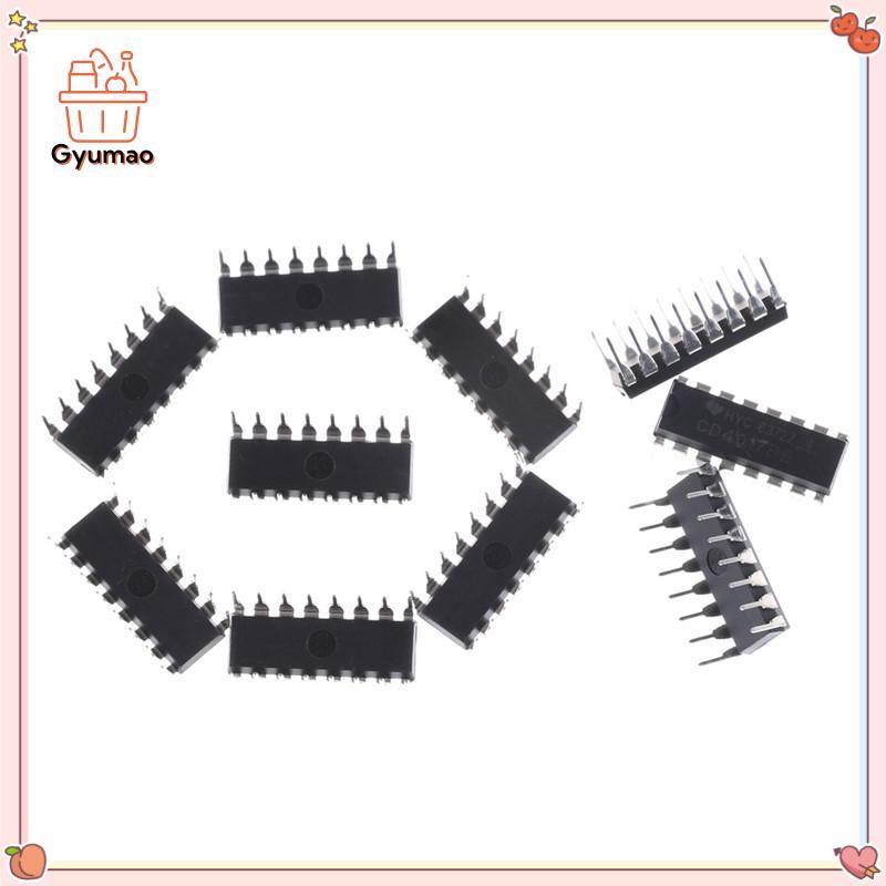 [Gyu] 10 ชิ้น CD4017BE 4017 CD4017 Decade Counter Divider IC TH