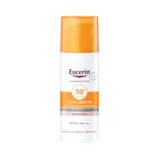 Eucerin SUN SERUM SPOTLESS BRIGHTENING SPF50+ PA++++ 50 ML ครีมกันแดดยูเซอรินสําหรับผิวหมองคล้ํา