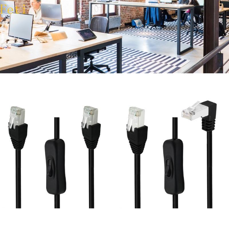 Feti CAT6e RJ45 สายต่อ Extender สายไฟสําหรับ Cat6 Cat5e Cat5 Ethernets สาย