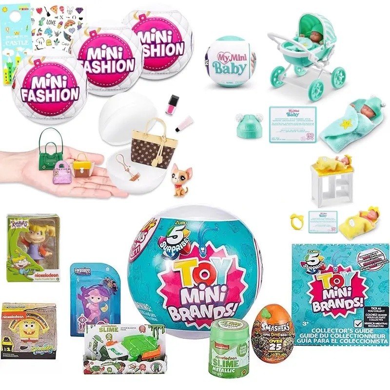 Zuru Mini Brands toy 5 Surprise Mystery Capsule Miniature Brands ของเล่นสะสม Surprise Egg