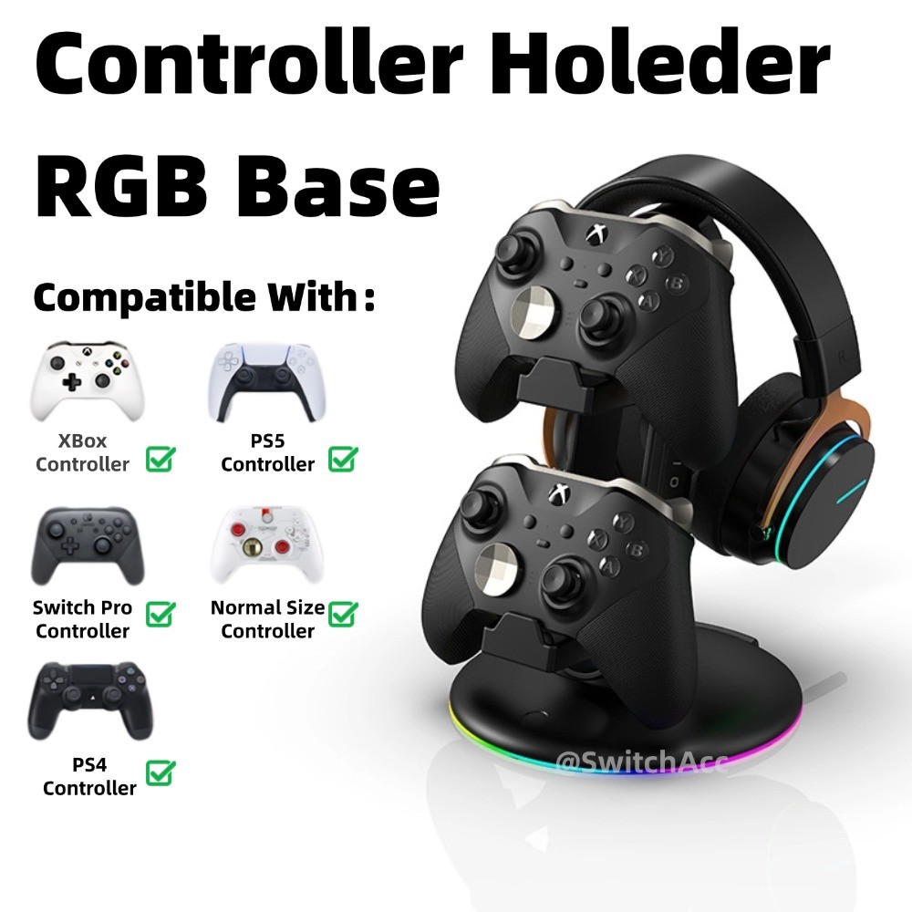 RGB Light Controller สําหรับสวิทช์ 2 Pro/Pro Xbox ONE PS4 PS5 STEAM PC โปร่งใสสีขาวสีดํา Controller 
