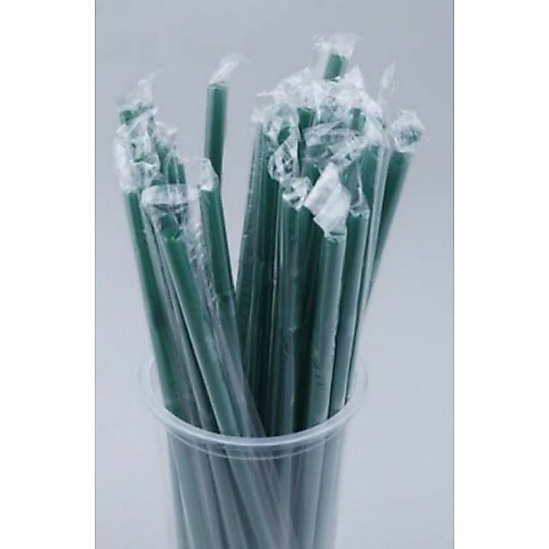 หลอดหักงอ(100เส้น) ขนาด8มิล(สีเขียว)ความยาว23.5ซม. รูปที่ 2