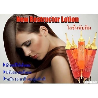 รุ่นใหม่ #Alfaparf #Restructor #โลชั่น เซรั่มทับทิม ล้างสารเคมีตกค้าง หลอด10มล.(ขาย1กล่อง12หลอด)