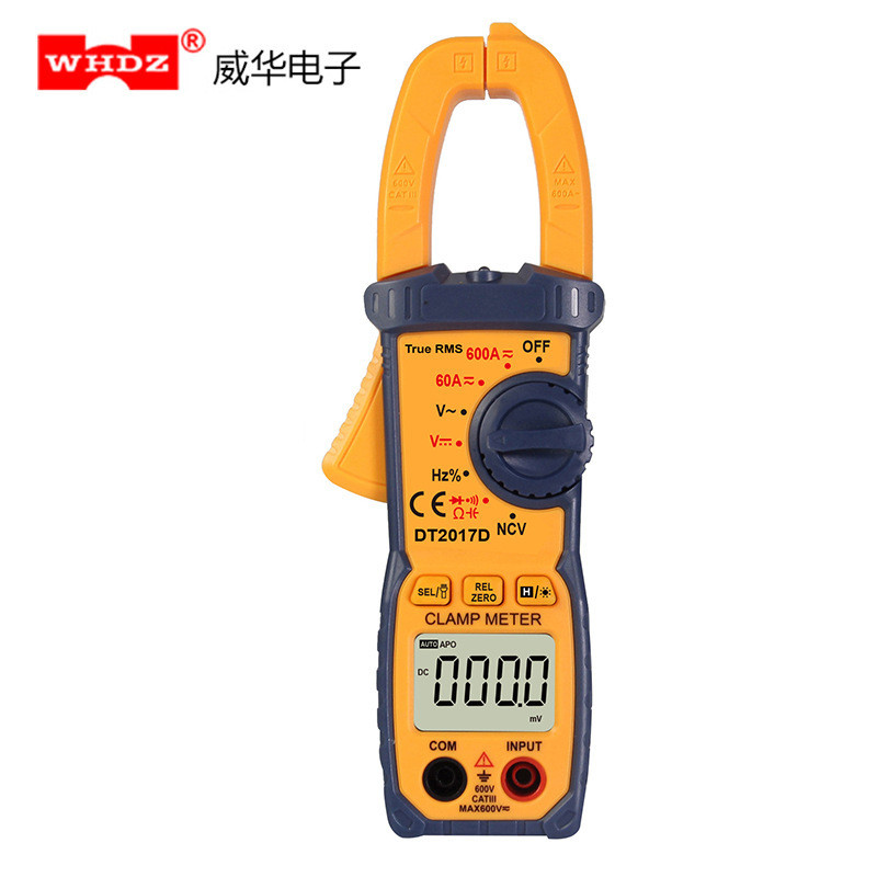 DT2017D Digital DC Clamp Meter DC Clamp Meter พร้อมการวัดความจุขนาดใหญ่ การทดสอบที่มีประสิทธิภาพจริง