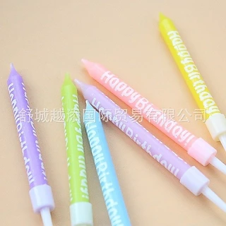 เทียน เทียนวันเกิดสีรุ้ง พาสเทลสดใส งานมาใหม่ สีน่ารักมาก ( CN20 )