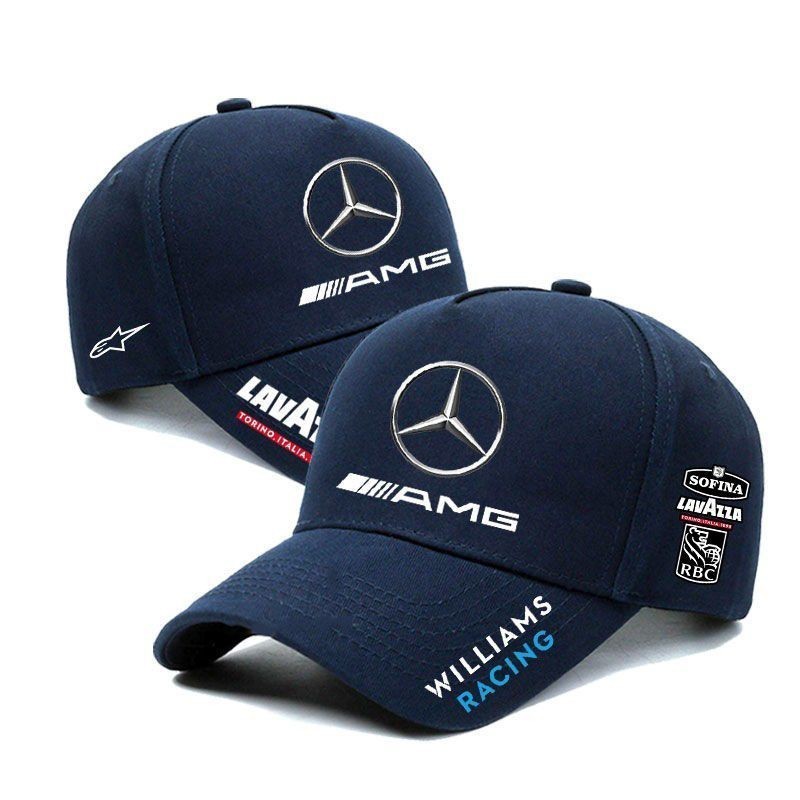 Williams team customized racin caps, F1 baseball caps, Albon, Sainz, outdoor leisure mounneerin sun 