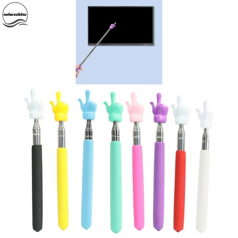 Ooh Telescopic Teacher Pointer Stick with Finger Retractable Handy Pointer Stick