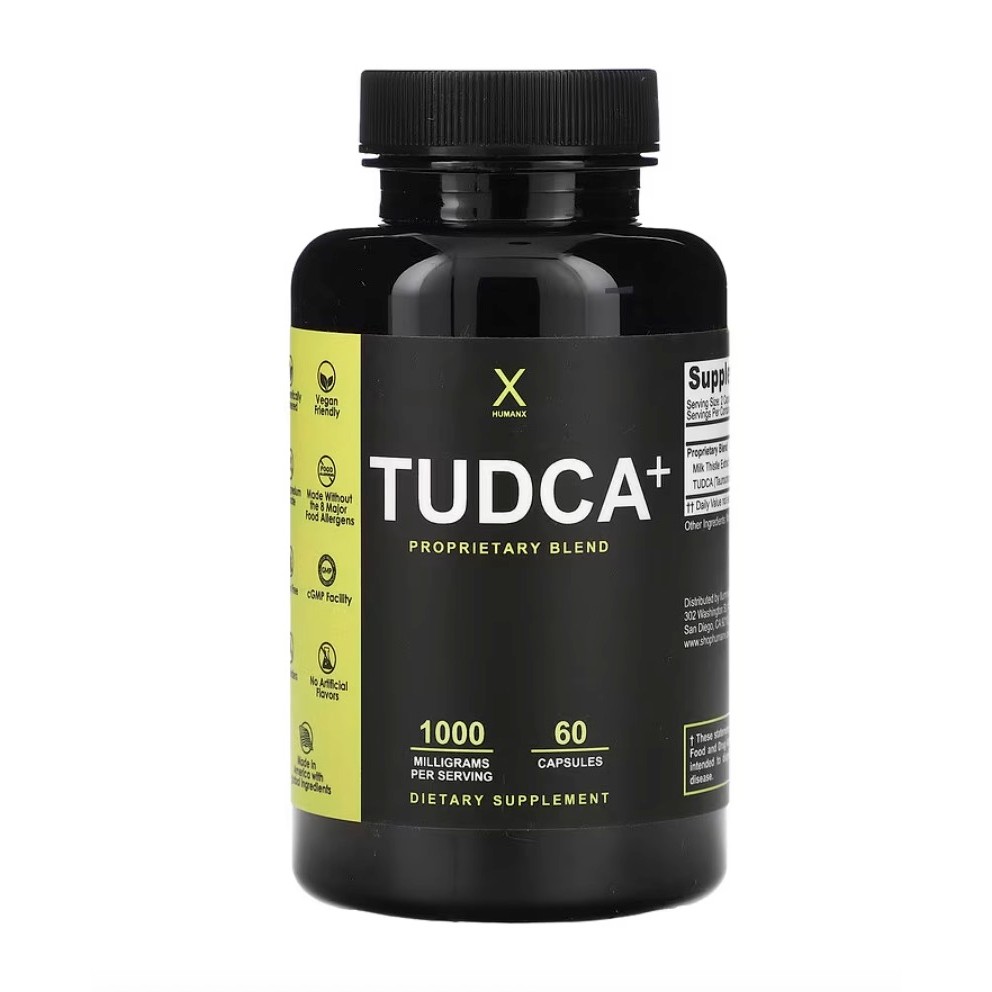 Humanx, Tudca+, 1,000 mg x 60 Capsules (500 mg per Capsule)