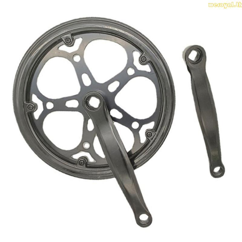 Weroyal Bicycles Crankset 52T Square Crankset Set Double Chain Cover 170MM Crank Arm