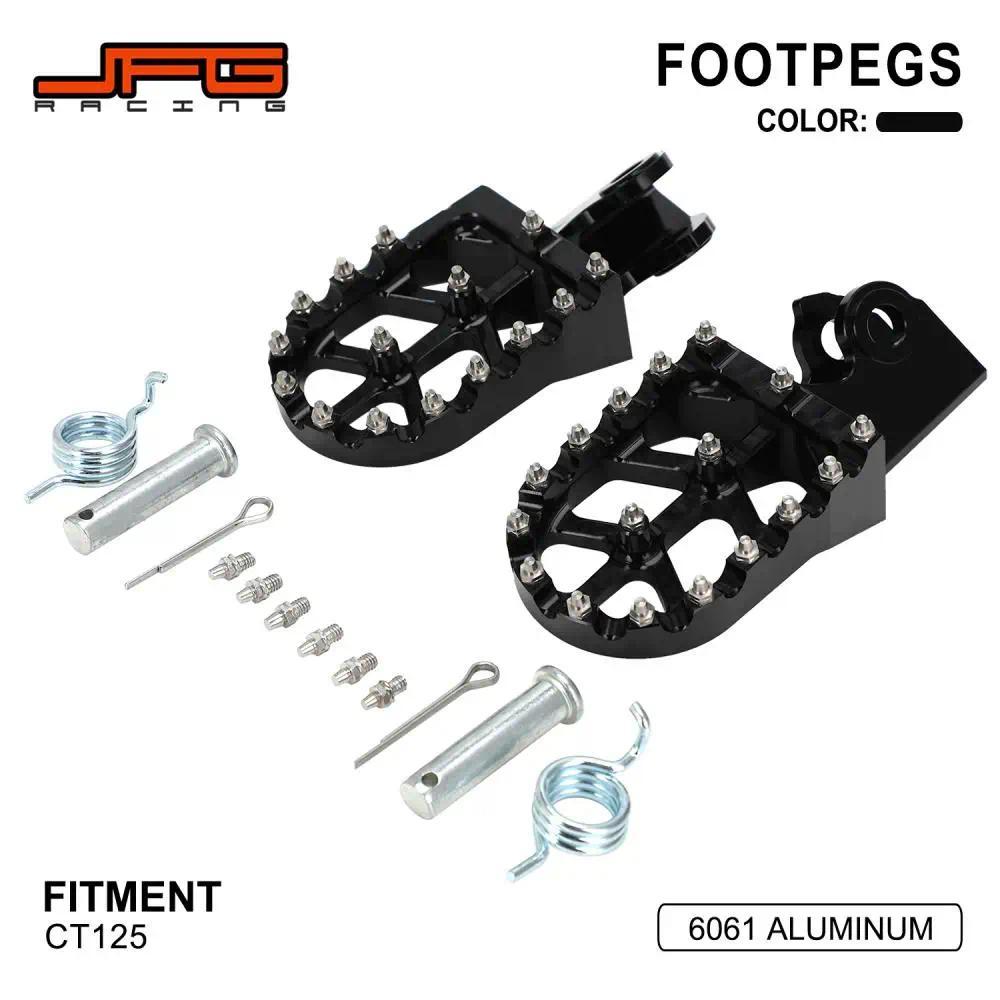 Vที่พักเท้ารถจักรยานยนต์ที่พักเท้าเหยียบที่พักเท้าสำหรับฮอนด้า CT125 CT 125