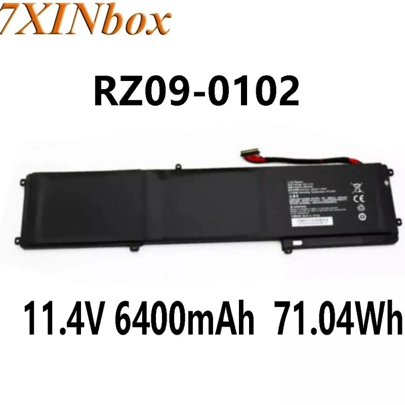 7XINbox RZ09-0102 11.1V 71.44Wh 6400mAh แบตเตอรี่แล็ปท็อปสําหรับ Razer Blade RZ09 RZ09-01161E31 RZ09