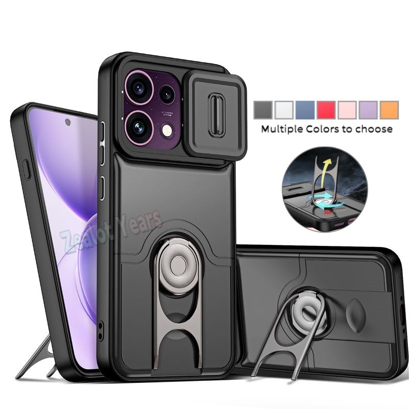 เคสสําหรับ OPPO Reno 16F S 5G Reno16 FS สไลด์กล้องปกป้องแม่เหล็กที่วางโทรศัพท์เกราะกันกระแทกฝาครอบ