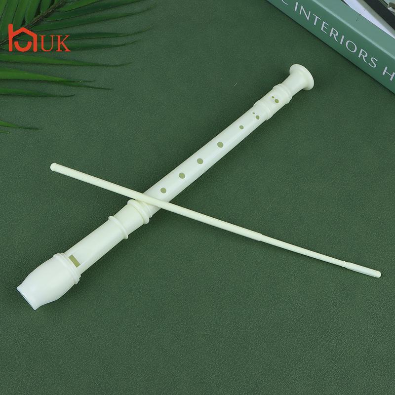UK 1 PC Professional แปดรู Treble ยาวขลุ่ย Soprano Recorder Clarinet เกรดอาหาร PP Recorder ขลุ่ย Woo