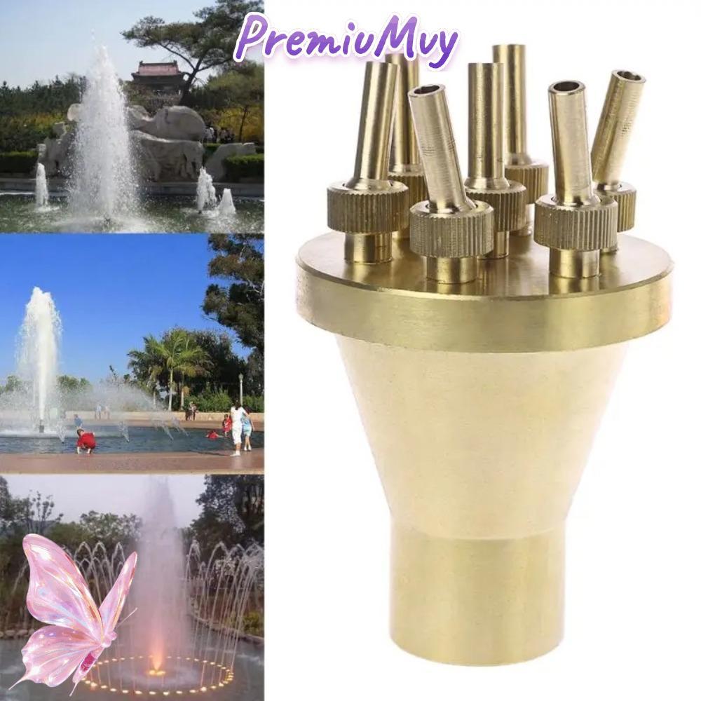 พรีเมี่ยมศูนย์ตรงสไตล์น้ําพุหัวฉีด,ทนทาน1/2 "3/4" 1"ดอกไม้คอลัมน์หัวฉีดสปริงเกลอร์,FNPTทองเหลืองสากล