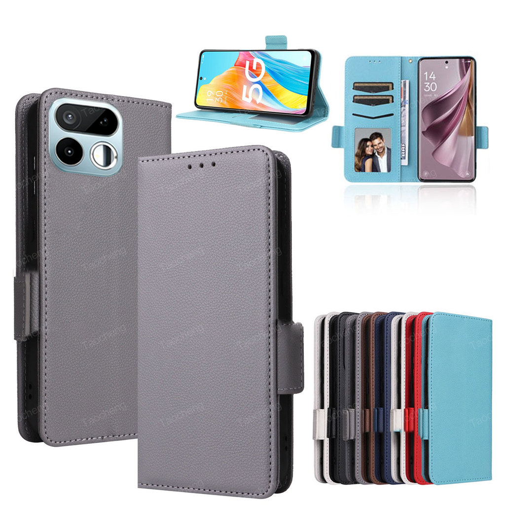 เคสโทรศัพท์สําหรับRealme 16 T Pro + 16T 16Pro + 5G 2026 หรูหราปลอกหนังการ์ดFlip Slot Bracket Holder 