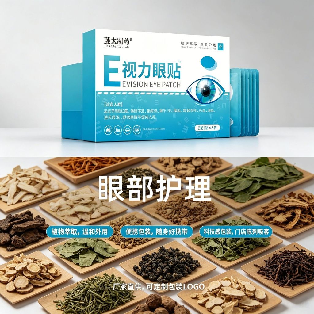 Eye Fatigue Patch Made in Fujita E Vision Eye Patch 5 กระเป๋า/กล่อง Eye Care Health Care ใช้ภายนอกคร