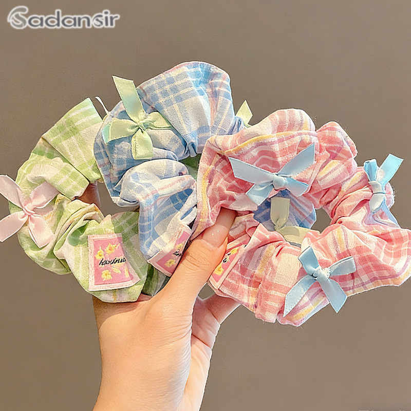 Sadansir.th1 ยางรัดผมโบว์น่ารัก ยืดหยุ่นสูง นุ่ม ไม่ทำร้ายผม ใช้ได้ทุกวัน