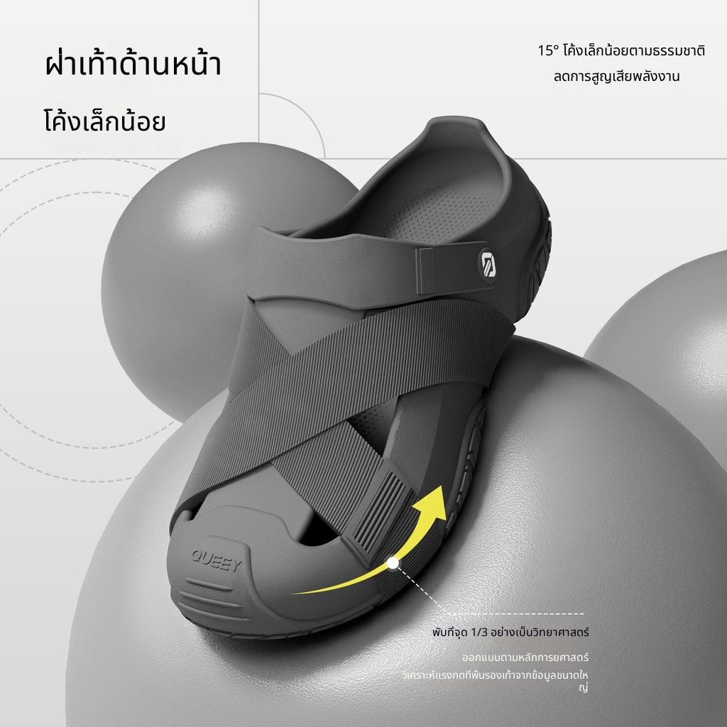 รองเท้าแตะผู้ชาย EVA นุ่มเด้ง กันลื่น ระบายอากาศ สวมใส่สบาย ชายหาด ทะเล สวน เดินเล่น ออกกำลังกาย แฟชั่นชาย น้ำหนักเบา ทนทาน ใส่งาน