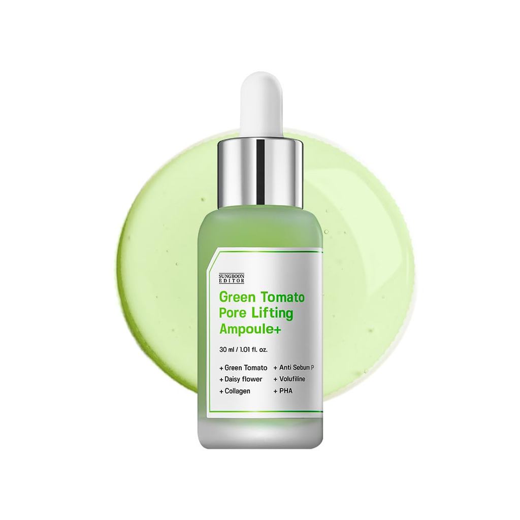 SUNGBOON Edit Green Tomato Pore Lifting Anshu, Pore Reduction Essence บรรจุสารสกัดจากมะเขือเทศสีเขีย