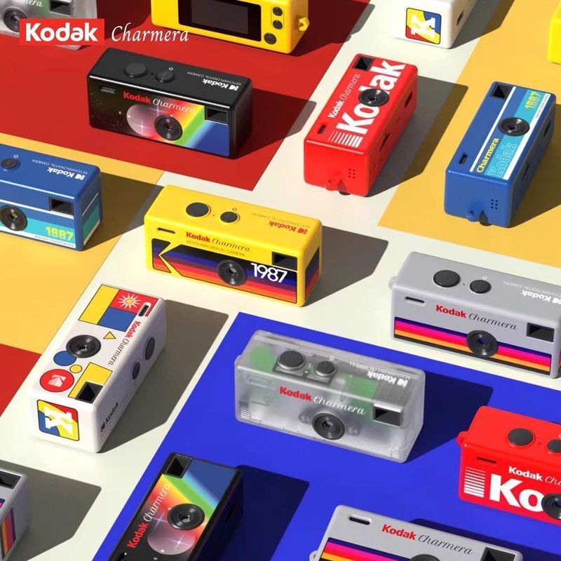 พร้อมสต็อก Kodak Charmera 1987 Retro Mini Digital Camera Mystery Box Camera