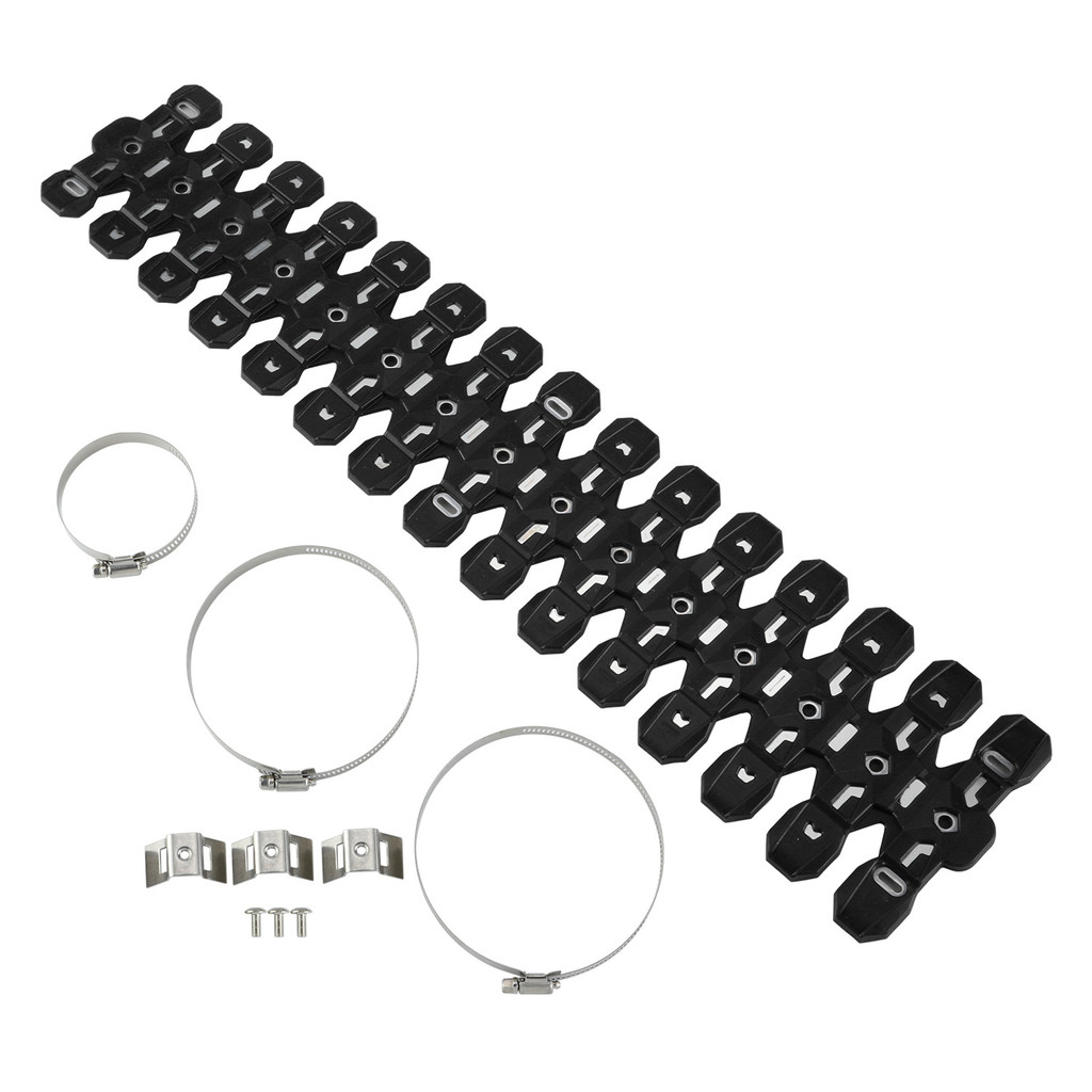 Premium-New Motorcycle Exhaust Heat Shield Muffler Pipe Guard with Heel Guard Protection Condition N