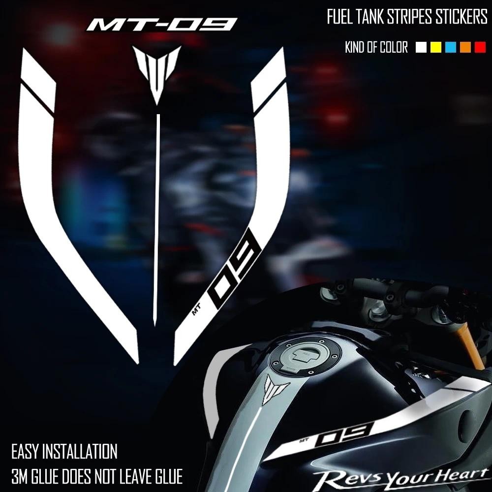 ใหม่ 3M สติกเกอร์รถจักรยานยนต์ Racing MT-09 การใช้ถัง Decals โลโก้อุปกรณ์เสริมกันน้ําสําหรับ Mt09 Mt