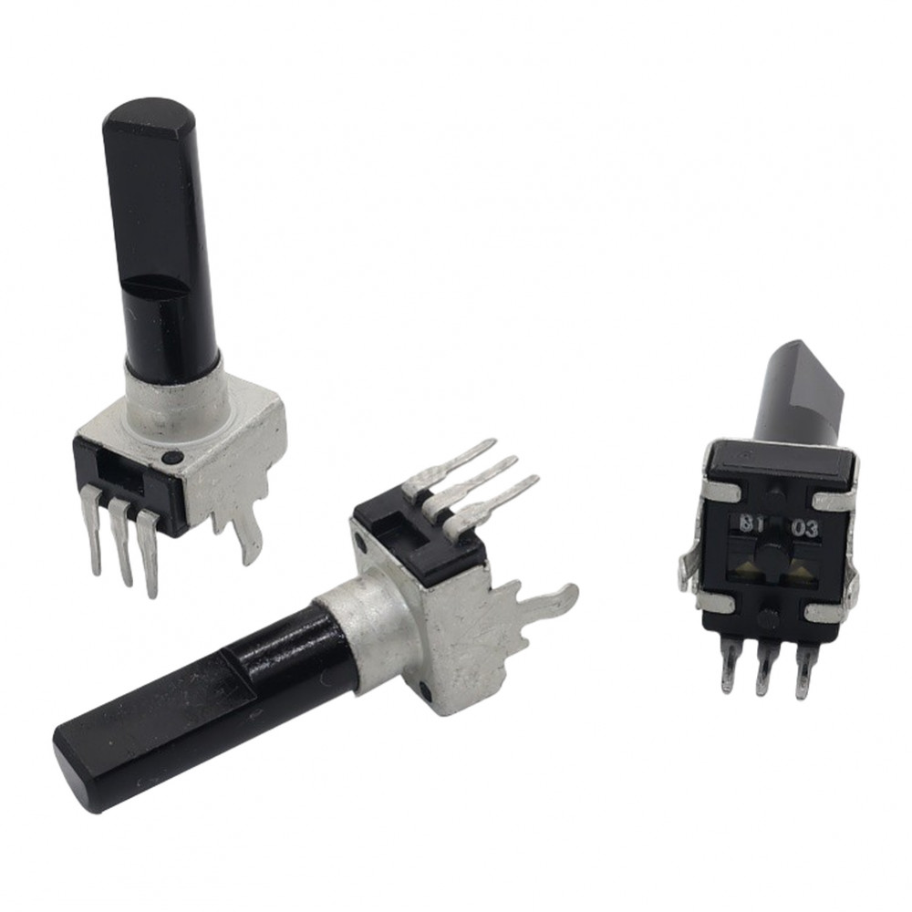 RV09 Potentiometer Precision Adjustment Center Detent 23 มม.ความยาวเพลา