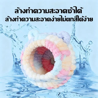 บ้านนก/กระรอก ผ้าฝ้ายสักหลาด โครงในตัว ไม่เสียรูป ป้องกันลม ใช้เป็นที่นอนนกหรือบ้านกระรอกก็ได้
