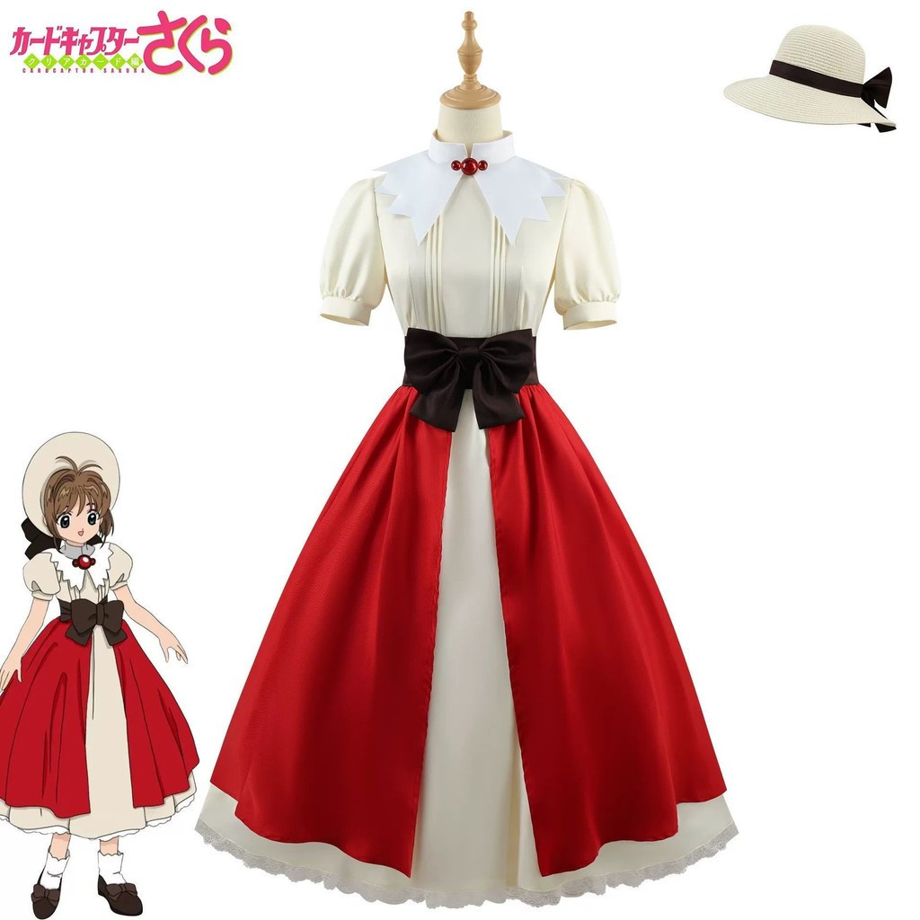 คอสตูมคอสเพลย์ Sakura Kinomoto - ชุดสตรี | ชุดอนิเมะ Cardcaptor Sakura 3EDP
