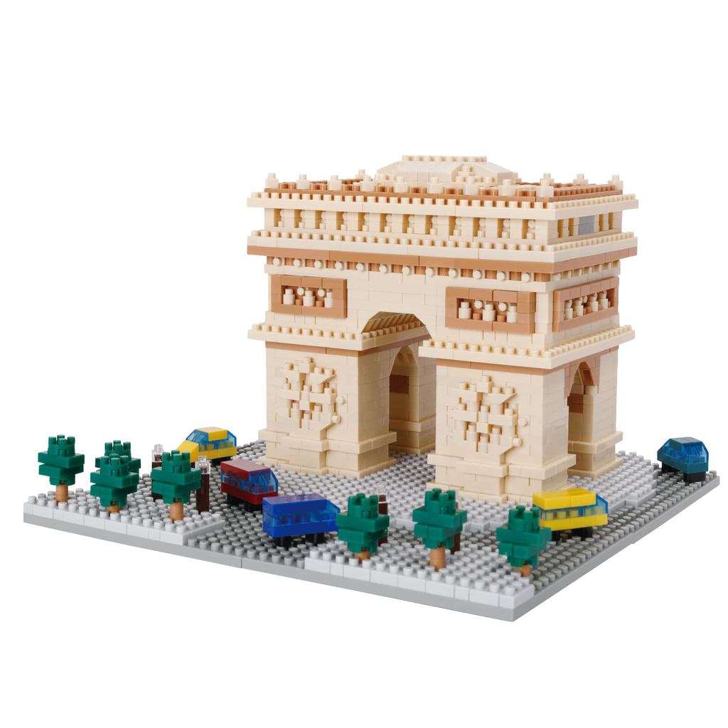 Kawada nanoblock Deluxe Landmark Building Kits – Neuschwanstein Castle / Leaning Tower of Pisa / Arc