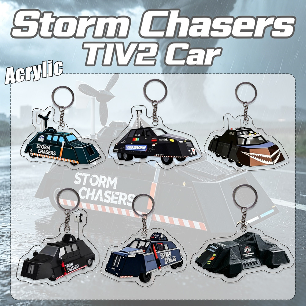 TIV2 Storm Chaser พวงกุญแจอะคริลิค Storm Intercept กระเป๋าเป้สะพายหลังรถยนต์ Charm พวงกุญแจสะสมของขวัญ