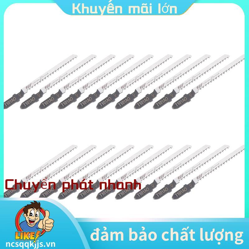 20 ชิ้นลูกสูบจิ๊กซอว์ใบมีด T101AO T-Shank Multi Jig ใบเลื่อยสําหรับไม้แผ่นตัดพลาสติก .ncsqqkjsvn