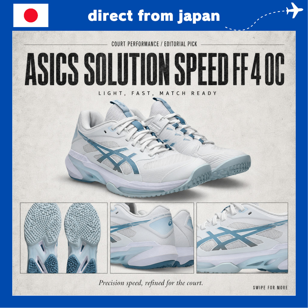 ASICS SOLUTION SPEED FF 4 OC Women's Tennis Shoes Lightweight Clay Court Shoes