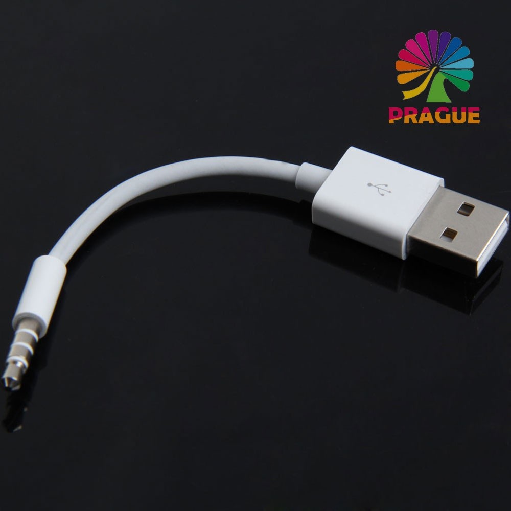 สายชาร์จข้อมูล USB 3.5 มม. Sync สายสัญญาณเสียงสําหรับ iPod Shuffle 3rd 4th Gen