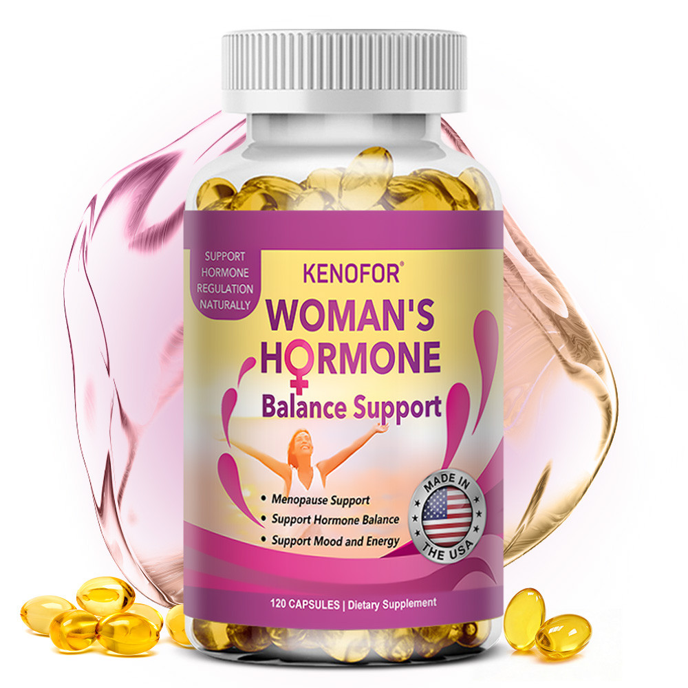 Kenofor Woman Hormone Regulator อาหารเสริม - สารสกัดจากพืชเพื่อบรรเทา PMS, สุขภาพวัยทอง, Estrogen Ba