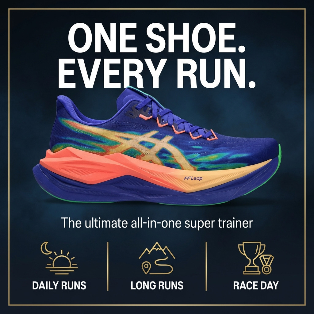 ASICS SUPERBLAST 3 รองเท้าวิ่ง Unisex น้ําหนักเบา High Cushion Marathon Training Daily Trainer N02J