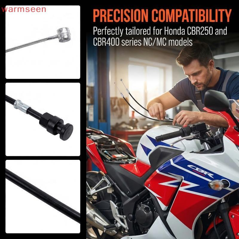(warmseen) PW50 PW80 Choke Cable Universal Set Robust Replacement Wires for Dirt Pit Bike Long Lasti