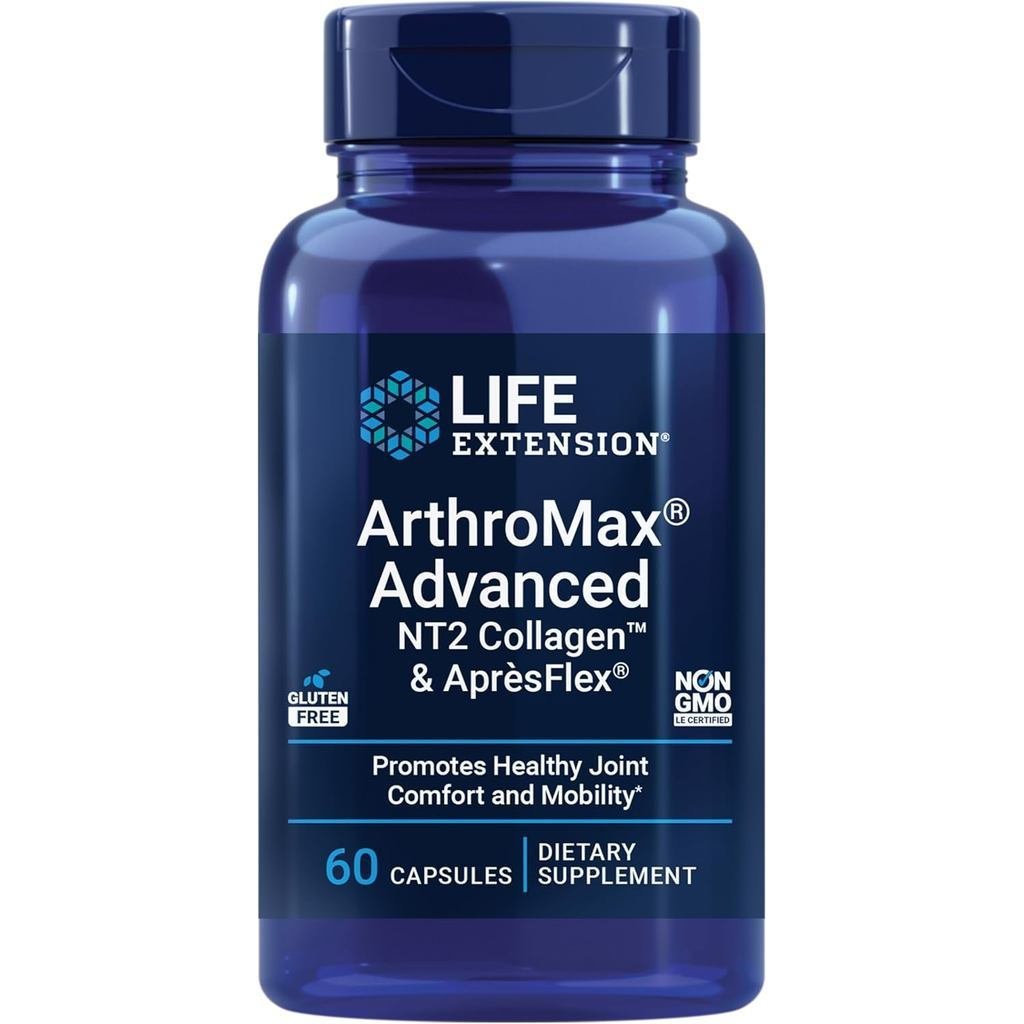 Life Extension ArthroMax® คอลลาเจน NT2 ขั้นสูง™ & เมษายนFlex®, กลูโคซามีนซัลเฟต, บอสเวลล์ia (กํายานอ