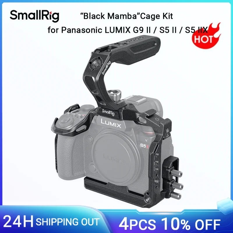 MPHK SmallRig G9 II S5 II Cage S5 IIX Cage Kit สําหรับ Panasonic LUMIX G9 II / S5 II / S5 IIX พร้อมท