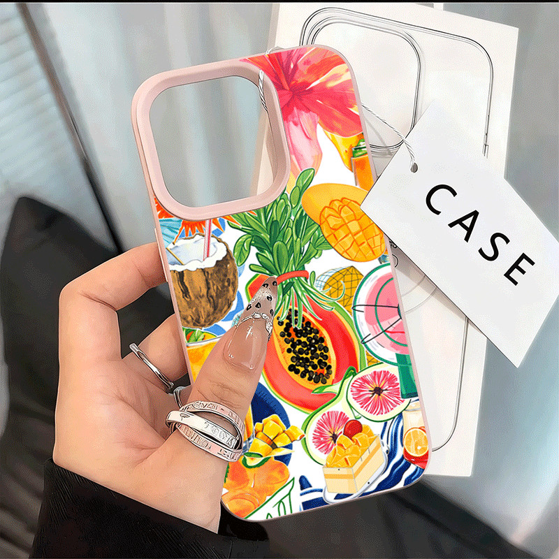 Luxury Tropical ผลไม้รูปแบบเคสโทรศัพท์สําหรับ Redmi หมายเหตุ 14 4G 13 12 Pro Plus 5G 11 10 15C 14C ก